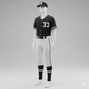 Uniforme de Béisbol Profesional Personalizado, Transpirable, de Secado Rápido, Impreso, 100% Poliéster, Logotipo Personalizado, Duradero y Cómodo - Product Image 5