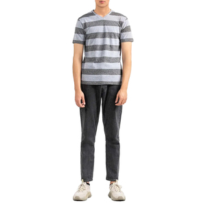 Camisa Formal Sajjawal para Hombre, con Logotipo Frontal, 100% Algodón, Corte Holgado, Cuello Redondo, Manga Corta, Anti-Pilling, Patrón de Letras, Serigrafía - Product Image 2