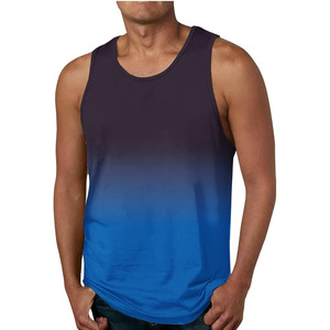 Débardeur de sport pour homme, col rond, respirant, séchage rapide, 100% coton, 275 GSM, sans manches, pour la course à pied et l'exercice - Product Image 2