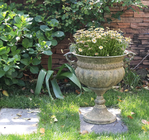 Tradition 18.5''Metal Urn Planters Bronze Antique Iron Plant Pots Decorative Rustic Flower Pots Indoor/Outdoor for all season - Product Image 3
