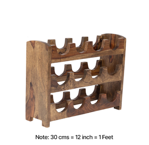 Estante de Madera para Botellas de Vino, al Mejor Precio, de 3 Niveles, con Logotipo Personalizado - Product Image 1