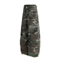 Pantalon cargo ample de haute qualité pour homme, style hip-hop streetwear, avec logo personnalisé, pour activités de plein air