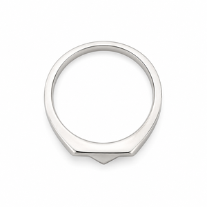 925 Sterling Silver <b>Mens</b> Diamond Pave Geometric Pattern <b>Ring</b> Modern Minimalist Design High Polish Finish Wedding Party Daily Wea - Product Image 5