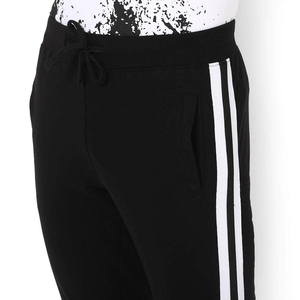 Pantalon de jogging décontracté pour homme en coton, anti-plis, à braguette zippée, poids moyen, teint uni, imprimé, avec logo personnalisé, faible MOQ - Product Image 5