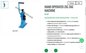 Máquina de Texturización Manual en Zig Zag para Joyería, Herramienta de 5 Velocidades para Crear Patrones Metálicos en Joyas |   N.° de artículo GS-647 - Product Image 3