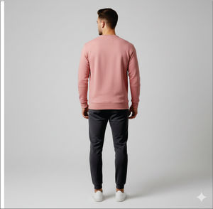 เสื้อสเวตเตอร์คอกลมมีฮู้ดสำหรับผู้ชายเสื้อสเวตเชิ้ตผู้ชายแบบเรียบง่ายสำหรับทุกเพศแบบกำหนดเองได้แฟชั่นใหม่ - Product Image 5