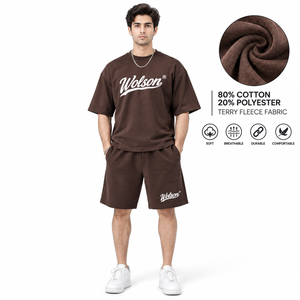 Ensemble de T-shirts et Shorts de Sport en Jersey 100% Coton pour Hommes, Col Rond, Coupe Classique, Doux, Idéal pour la Gym, la Course et les Activités Décontractées (Vente en Gros) - Product Image 2