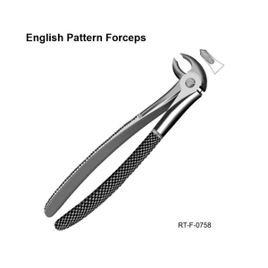 Forceps d'extraction ergonomiques de type anglais en acier inoxydable par Roboz Tech Pakistan - Product Image 1