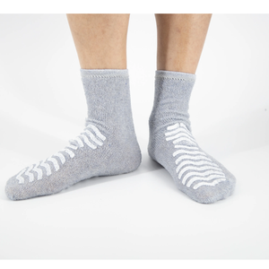 Calcetines de Compresión hasta la Rodilla para Mujer, Clase 1, Tejidos en Poliéster y Algodón, Transpirables, Antideslizantes, Estilo Deportivo de Invierno, Estampado Digital - Product Image 2