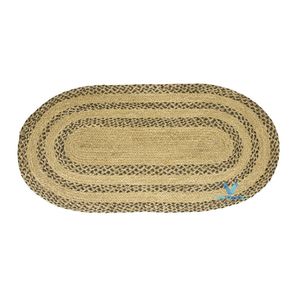 New Arrival Boho <b>Rustic</b> <b>Rug</b> Natural Seagrass Water Hyacinth Woven Handmade Vintage Farmhouse Bedroom Living Room Home Decor - Product Image 3