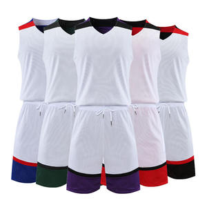 Maillot de basketball OEM vierge, dernière collection, pour sublimation, imprimé, couleur rouge, grande taille, design logo personnalisé, réversible - Product Image 5