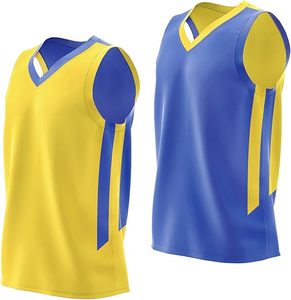 Camisetas de Baloncesto Unisex para Adultos, 100% Poliéster, Estampado Animal por Transferencia Térmica, Transpirables y de Secado Rápido, sin Mangas - Product Image 1