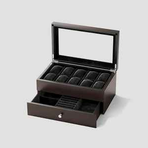 Caja de pan de madera de dos pisos con tapa enrollable de bambú, organizador de almacenamiento de cocina para pan fresco - Product Image 5