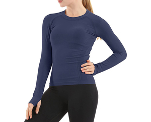Factory Direct Supply Long Sleeve <b>Compression</b> <b>Shirt</b> <b>Women</b> Supportive fit <b>Women's</b> Training Base Layer <b>Compression</b> Knit Wholesale - Product Image 1