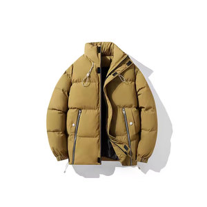 Chaqueta vaquera de invierno unisex de marca de diseñador, cuello alto de algodón transpirable del Norte con cierre de cremallera, abrigo para hombres y mujeres - Product Image 1