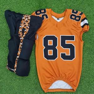 Uniformes Americanos Económicos al por Mayor, Ropa Deportiva Sublimada de Poliéster para Entrenamiento y Competición, Uniformes de Fútbol Americano - Product Image 1