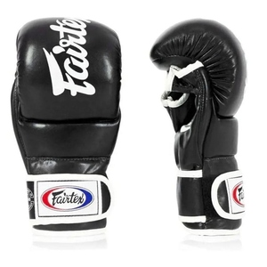 Guantes de MMA con Dedos Abiertos, Guantes de Entrenamiento de Cuero, Acolchado de Espuma de Alta Densidad que Brinda Excelente Protección para los Nudillos y la Cabeza AI-MG-922 - Product Image 6
