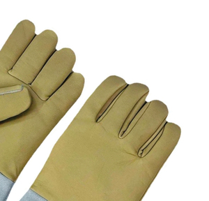 Holy Signs International HSI-1458 Cowhide Shell Fleece Liner Molten Metal Splash Protection <b>Type</b> High Heat Welding <b>Gloves</b> - Product Image 4