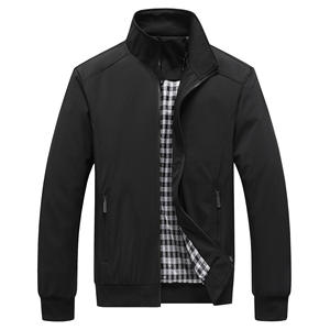 Blouson bomber pour homme, streetwear décontracté, hiver, couleur unie, grande taille, réversible, anti-UV, coupe-vent - Product Image 4