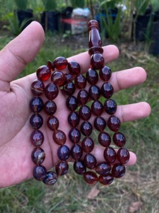 Rosario de Resina Islámico, Tasbeeh Misbaha Musulmán, Elegante Estilo Ángel, Cuentas de Oración Tasbih Hechas a Mano, Misbaha de Resina - Product Image 4