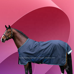 Cheval d'hiver Écologique Dressage Use Turnout Rug Waterproof Ripstop Shell Nylon Doublure Polaire pour Intérieur-Extérieur Usage - Product Image 3