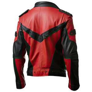 Windproof Leather Breathable Solid Plaid <b>Long</b> Sleeves Winter Streetwear <b>Men's</b> Leather <b>Jacket</b> High Quality New Fashion Smart - Product Image 2
