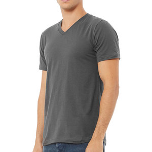 Camiseta Deportiva Lisa Personalizada con Bordado, Camiseta de Algodón de Bambú con Serigrafía Gris - Product Image 2