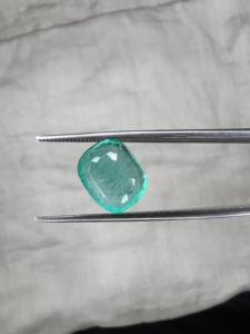 4.72ct <b>Real</b> Green Beryl Cushion Brilliant Cut Loose Precious <b>Crystal</b> Factory Price - Product Image 3