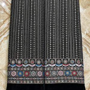 Indian Embroidered Velvet Fabric Velvet Lace African Velvet <b>Sequins</b> Lace Fabrics for Abaya Kaftan Evening Gown Wholesale Exports - Product Image 4