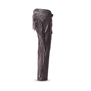 High Quality Durable Material Washed Men's Leather <b>Chaps</b> Wholesale Best Price Custom Logo Printed Leather <b>Chaps</b> - Product Image 3