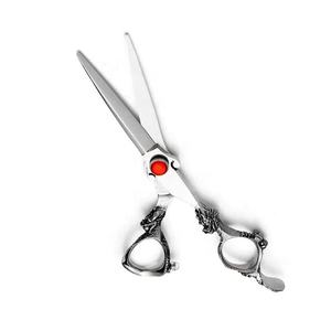 Ciseaux de coiffure professionnels en acier inoxydable 4Cr13, lame tranchante, pour droitiers, manche en céramique moyen, 28 dents - Product Image 6