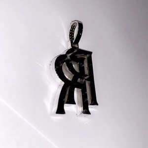 Personalized <b>Initial</b> Latter <b>Pendant</b> 925 <b>Silver</b> <b>Pendant</b> Hip Hop <b>Pendant</b> VVS Moissanite Latter <b>Pendant</b> Pass Diamond Tester <b>Pendant</b> - Product Image 5