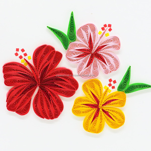 TARJETAS DE FELICITACIÓN DE TRES FLORES ARTESANAL DE ALTA CALIDAD - Product Image 3