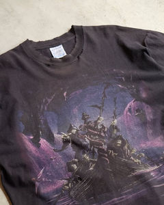 Camiseta de Hombre de Color Sólido, Moderna, con Estampado DTG, Hecha en Pakistán, Tela de Lana, Logotipo en el Frente - Product Image 4