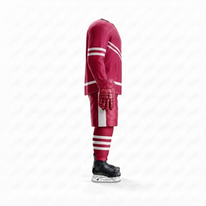 Uniforme de hockey sobre hielo, ropa deportiva de calidad profesional, camiseta y pantalones personalizados, tela transpirable de secado rápido para clubes y escuelas - Product Image 4