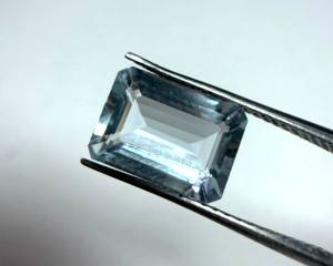 Aguamarina Natural, Corte Esmeralda, Octágono Facetado, Gema de Tamaño Libre |   Piedra de Aguamarina Azul Suelta para Joyería y Venta al por Mayor - Product Image 4