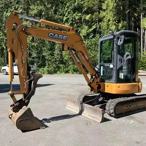 Excavatrice hydraulique d'occasion haute performance de 3 tonnes avec chenilles en caoutchouc et fonction d'oscillation latérale pour l'aménagement paysager et le nivellement - Product Image 1