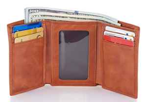 กระเป๋าสตางค์หนังแท้สีดำสำหรับผู้ชาย ดีไซน์หรูหรา ทำมือ ทรงบาง - Product Image 5