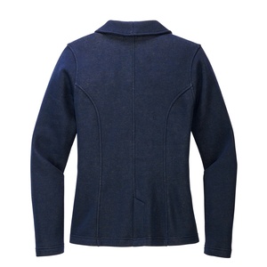 Top Selling Women's Woolen Woven <b>Button</b> Solid Outwear <b>Blazer</b> with High Quality Material - Product Image 2