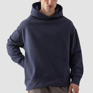 Sudadera con Capucha de Alta Calidad, Color Teel, de Lujo, para Hombre, Corte Regular, 450 g/m², Poliéster/Algodón, Forro Polar, Diseño Sólido - Product Image 6