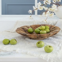 Nieuwe moderne minimalistische groothandel rustieke massief teakhouten wortelgesneden fruitschaal decoratieve centerpiece tafelschaal huisdecoratie artikelen