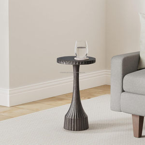 Arrivée fraîche petite Table d'appoint ronde Accent piédestal <span class=keywords><strong>Martini</strong></span> Cocktail & Boisson Table petits espaces Antique Bronze foncé FinisH