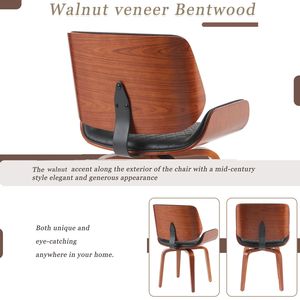 Set di 2 Sedie da Pranzo Girevoli a 360 Gradi in Stile Mid-Century Modern, Rivestimento Ergonomico in Pelle PU per Cucina e Ufficio - Product Image 6