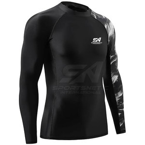 Best Selling Rash Guard Fitness Wear Full Sleeve Quick Dry Sport Top Ideal For <b>Surfing</b> Swimming Workout And Gym Training - Product Image 4