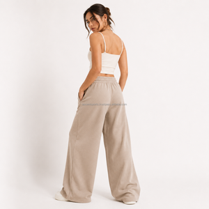 Pantalones Deportivos para Mujer, Personalizados OEM ODM, de Felpa Francesa, para un Estilo Deportivo, Elegante, Premium, Moderno, Cómodo y Acogedor - Product Image 2