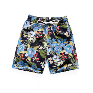 Custom Logo <b>Men's</b> Knee Solid Beach Swim Shorts <b>Trunks</b> Surf Bathing Silk Screen Printed High Street Style Quick Dry Eco-Friendly - Product Image 3
