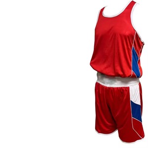 Nouvelle conception d'uniforme de boxe 2 pièces, sublimation personnalisée, logo OEM, vente en gros, vêtements de sport en polyester pour la lutte - Product Image 5