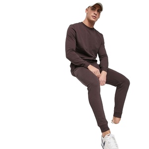 2025 Custom Logo Sweatsuits Jogging Track Suits Sport Slim Fit Custom Men <b>Plain</b> <b>Tracksuit</b> Set Men's Sets - Product Image 1