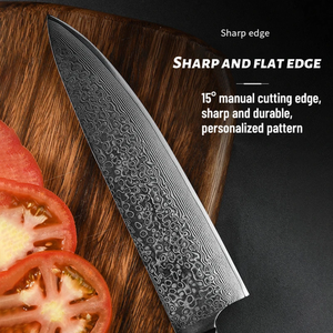 Cuchillo de Chef de Damasco Forjado a Mano, Cuchillo de Cocina Profesional con Espiga Completa y Mango de Resina, Fabricante OEM ODM LEGACY BLADES - Product Image 5