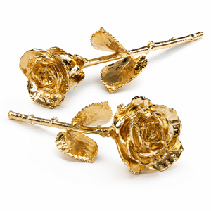 Rose dorée 24 carats en gros, rose naturelle préservée trempée dans du feuille d'or véritable avec coffret cadeau de luxe pour la Saint-Valentin - Product Image 6